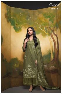 Ganga saidnya 5104 printed cotton dress material wholesale